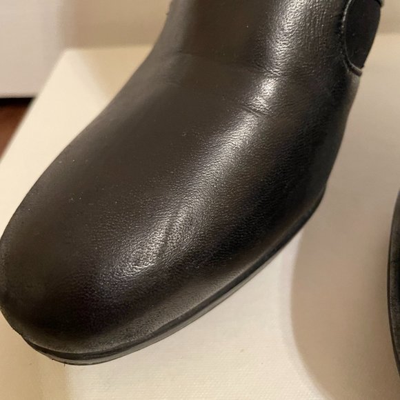 Stuart Weitzman Black Leather Suede Booties - Picture 5 of 12
